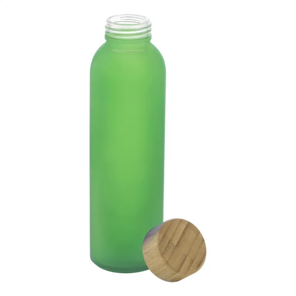 Cloody glass sport bottle Green