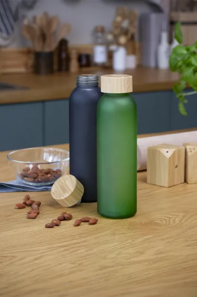 Cloody glass sport bottle Green