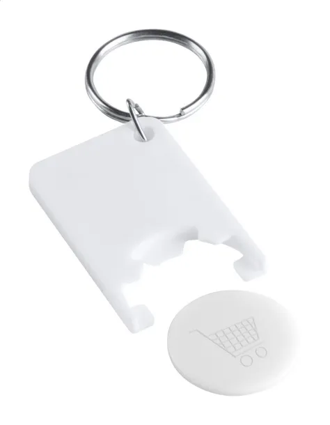 Trolex trolley coin keyring White White