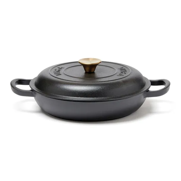  VINGA Monte enameled cast iron sauté pan - Vinga Black 