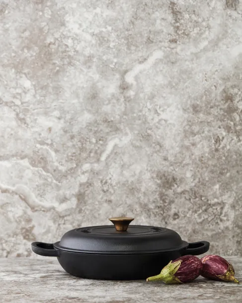  VINGA Monte enameled cast iron sauté pan - Vinga Black 