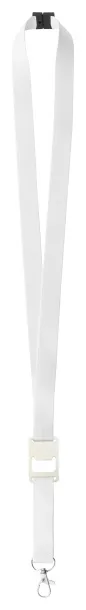 Subyard Drink Safe custom sublimation lanyard White