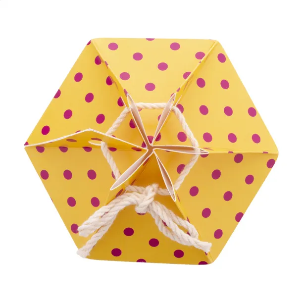 CreaBox HexaCord M hexagonal gift box White