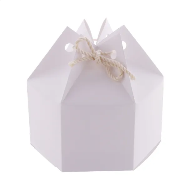 CreaBox HexaCord M hexagonal gift box White