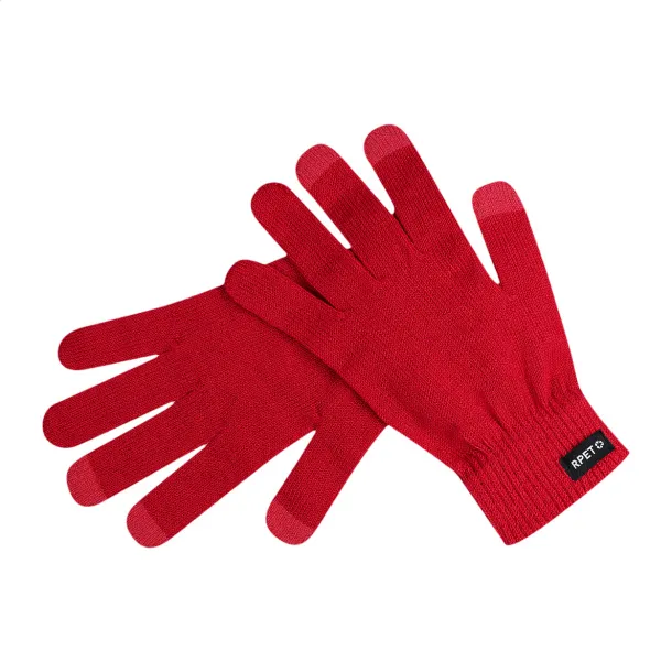 Retouch RPET touch screen gloves Red