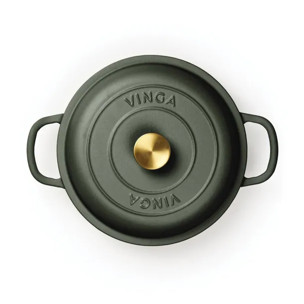  VINGA Monte enameled cast iron sauté pan - Vinga Green 