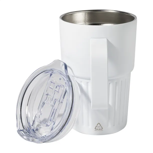 Streaky Grab thermo mug White