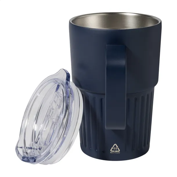 Streaky Grab thermo mug Dark blue