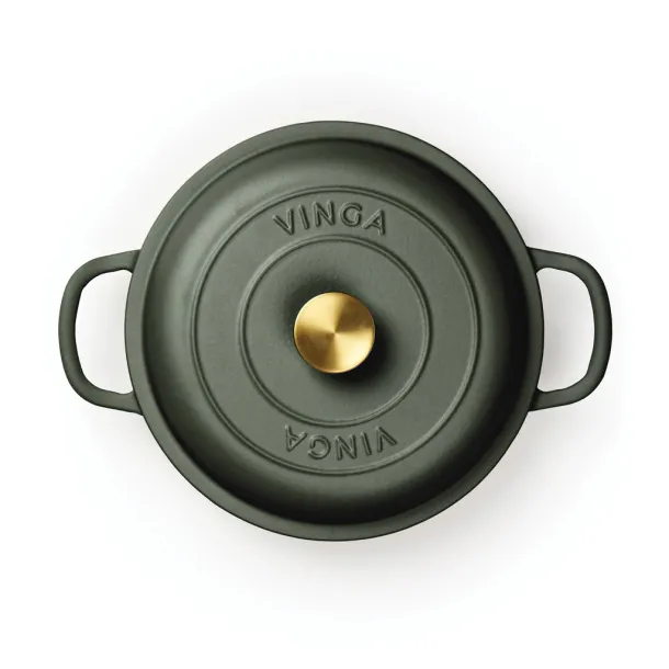  VINGA Monte enameled cast iron sauté pan - Vinga Green 