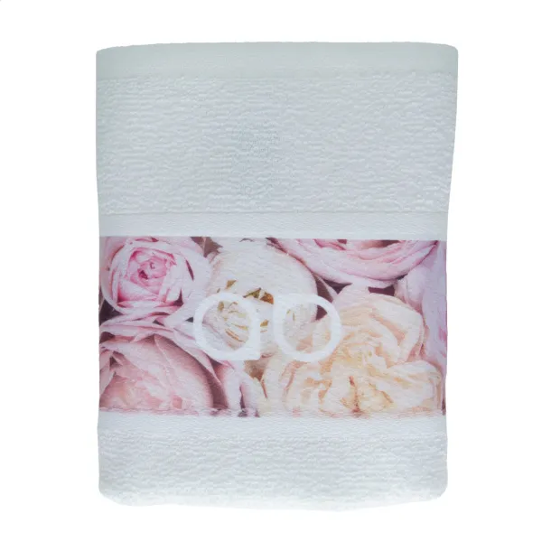 Subowel S sublimacijski ručnik, 400 g/m² Bijela