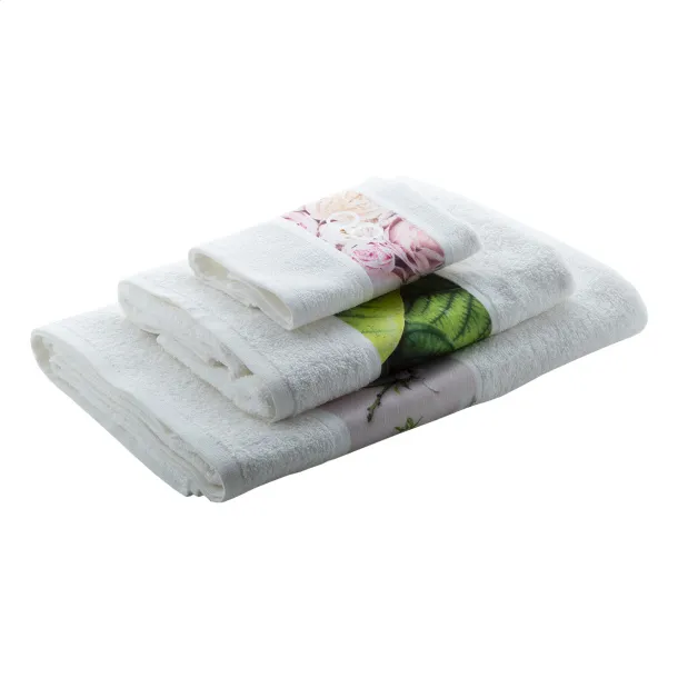 Subowel S sublimacijski ručnik, 400 g/m² Bijela