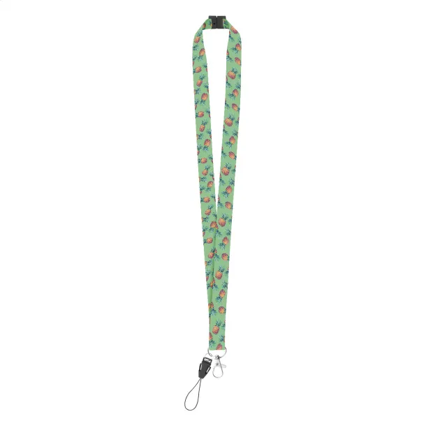 Subyard B Safe custom sublimation lanyard White