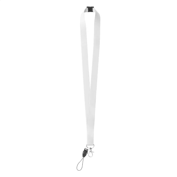 Subyard B Safe custom sublimation lanyard White