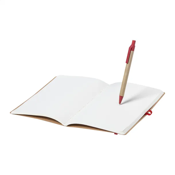 Ginkgo notes s kemijskom olovkom Crvena Prirodna