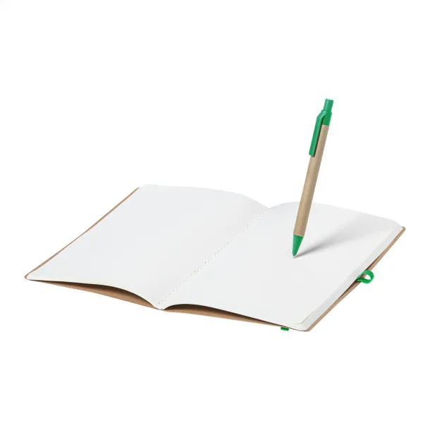 Ginkgo notes s kemijskom olovkom Zelena Prirodna