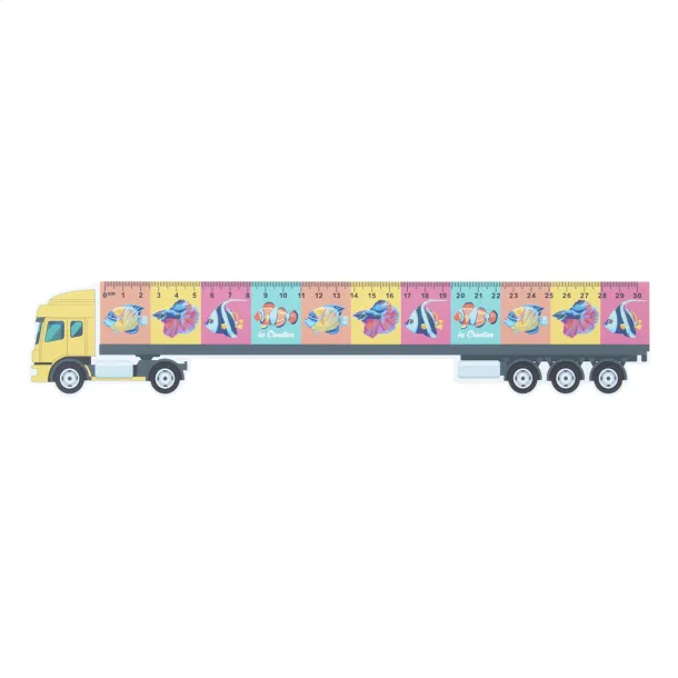 Trucker 30 30 cm ruler, truck White