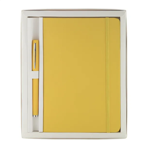Setpuk komplet notes i kemijska olovka Žuta
