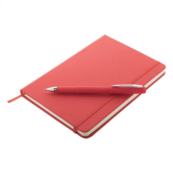 Setpuk komplet notes i kemijska olovka Crvena