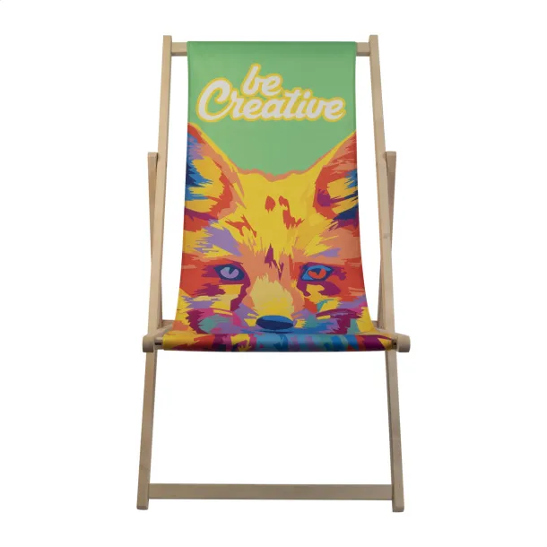 Mandalay deck chair White Natural
