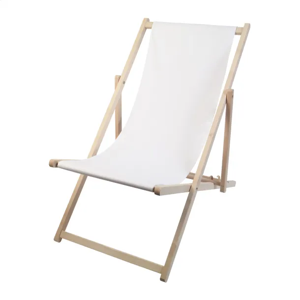 Mandalay deck chair White Natural