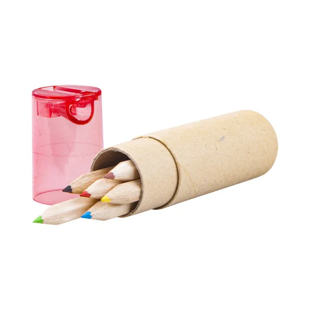 Gallery 6 pencil set Red Natural