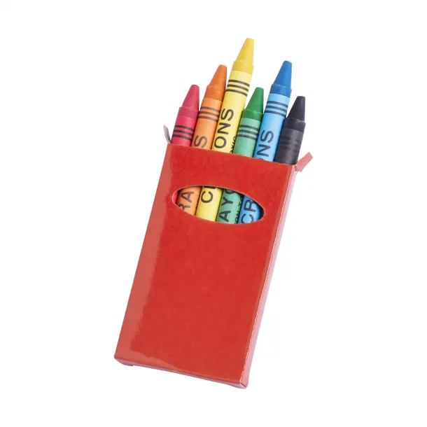 Sorell 6 pc crayon set Red