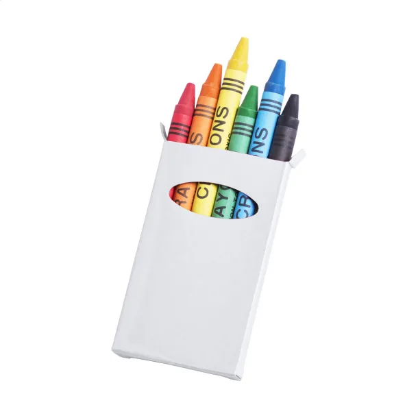 Sorell 6 pc crayon set White
