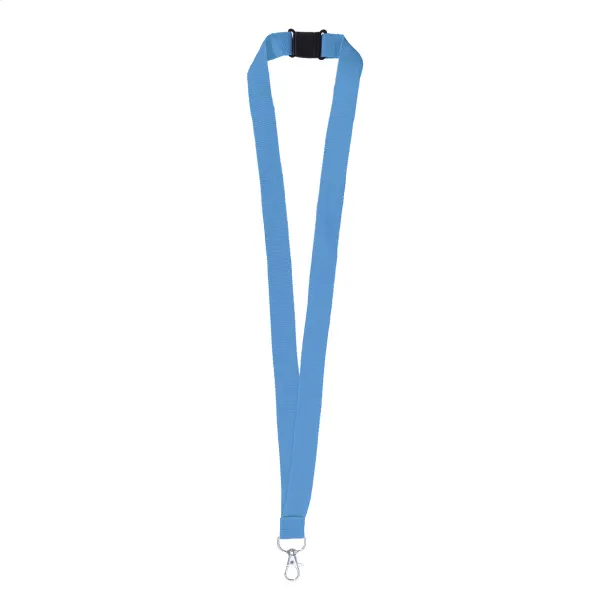 Revent RPET lanyard Light blue