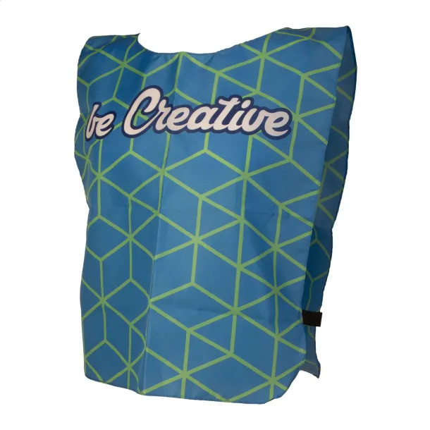 CreaTeam personalizirani RPET sportski prsluk Crna Bijela