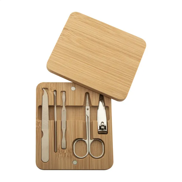 Manoky bamboo manicure set Natural