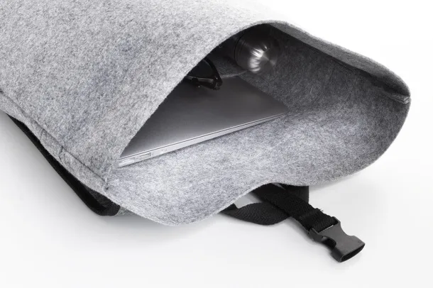 Refelt Roll Ruksak od RPET filca, 15" Siva