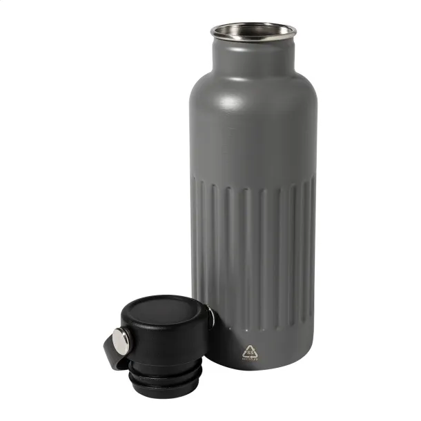 Streaky Go insluated bottle Dark grey