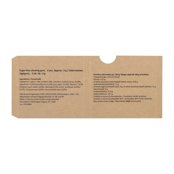 CreaChew 6 Eco custom chewing gum Natural