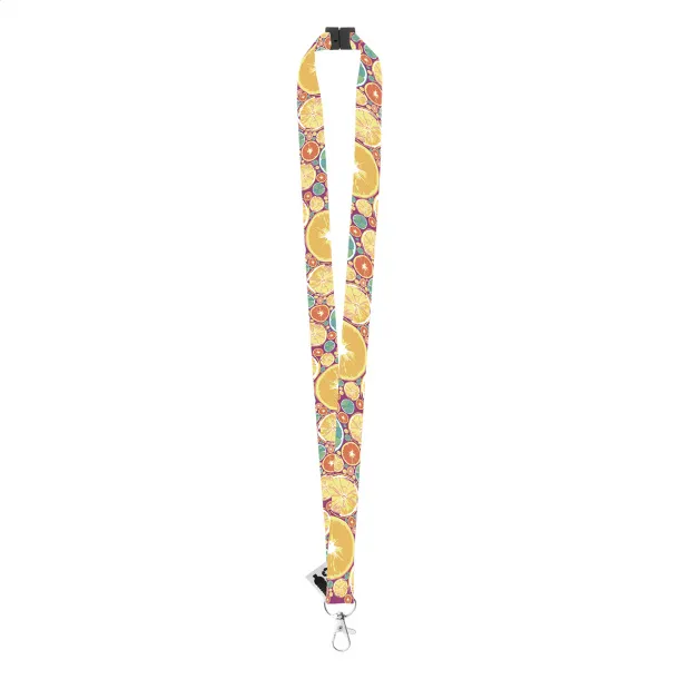 Subyard A Safe RPET custom sublimation lanyard White