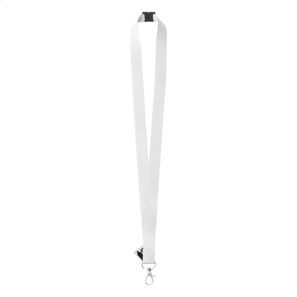 Subyard A Safe RPET custom sublimation lanyard White
