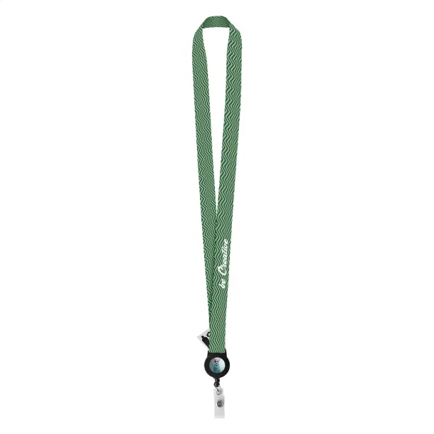 Subyard YoYo A RPET custom sublimation lanyard White