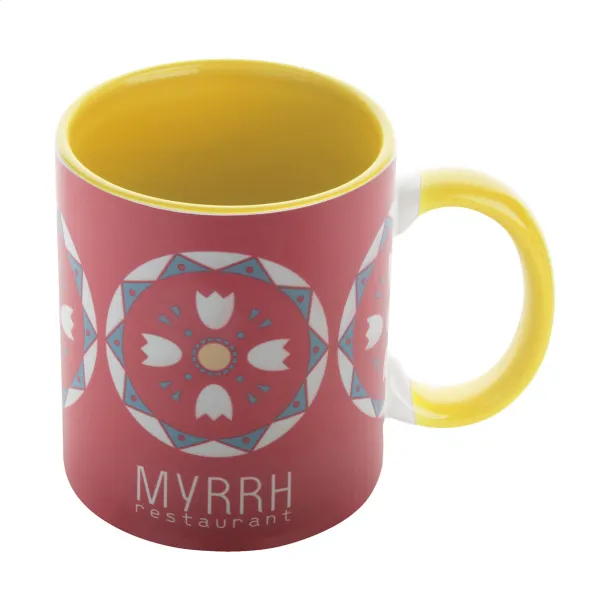 InnoColour sublimation mug Yellow White