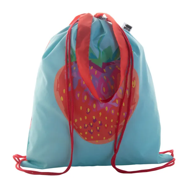 CreaDraw Shop RPET custom drawstring bag Red White