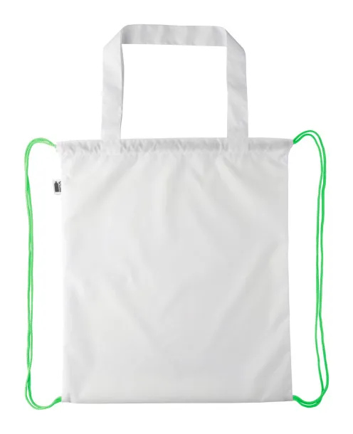 CreaDraw Shop RPET custom drawstring bag Green White