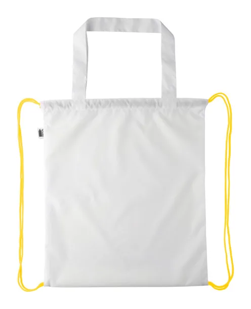 CreaDraw Shop RPET custom drawstring bag Yellow White