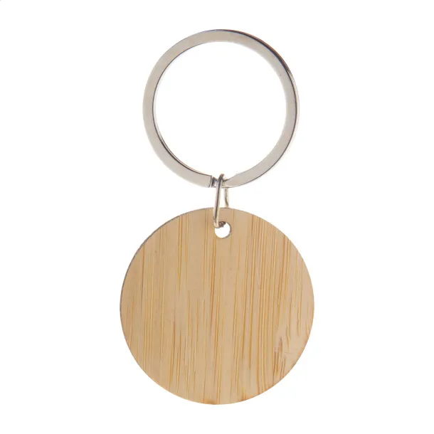 Bookey keyring, round Natural