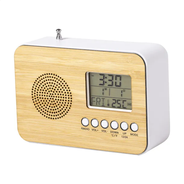 Bordio radio desk clock Natural