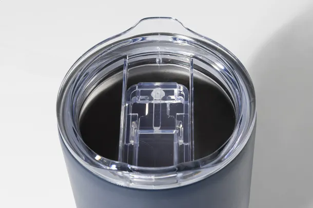 Streaky Tall thermo cup Dark blue