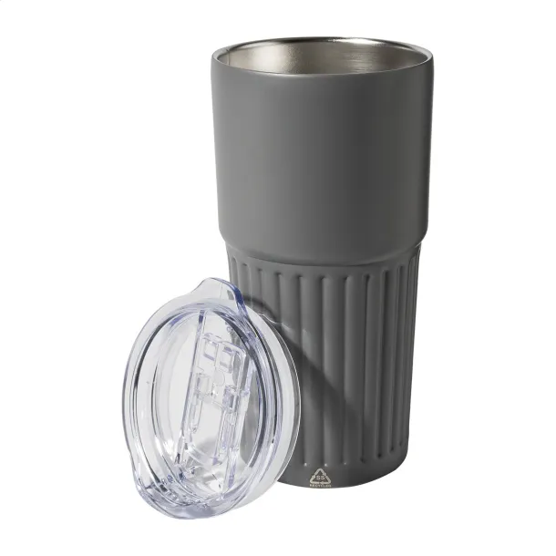 Streaky Tall termo šalica, 600 ml Tamno siva