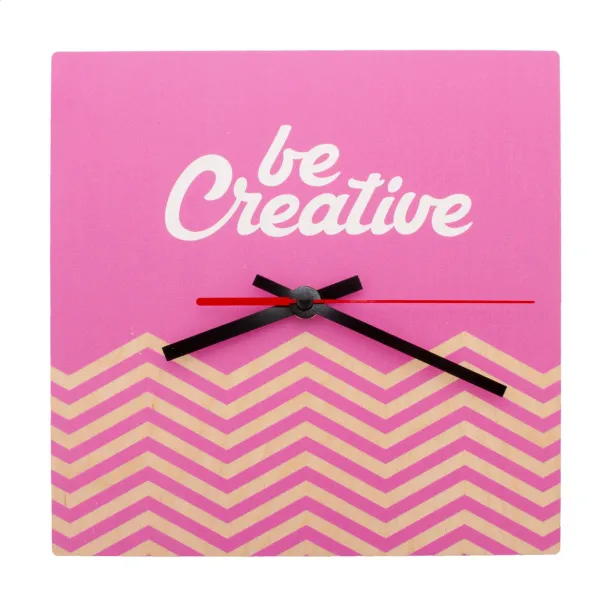 BeTime Wood B personalizirani zidni sat Prirodna