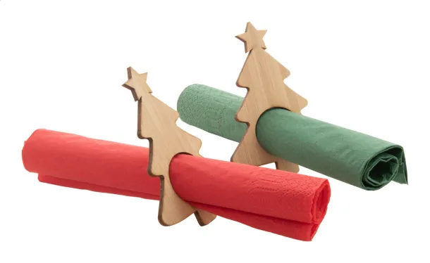 Julmiddag napkin ring set Natural
