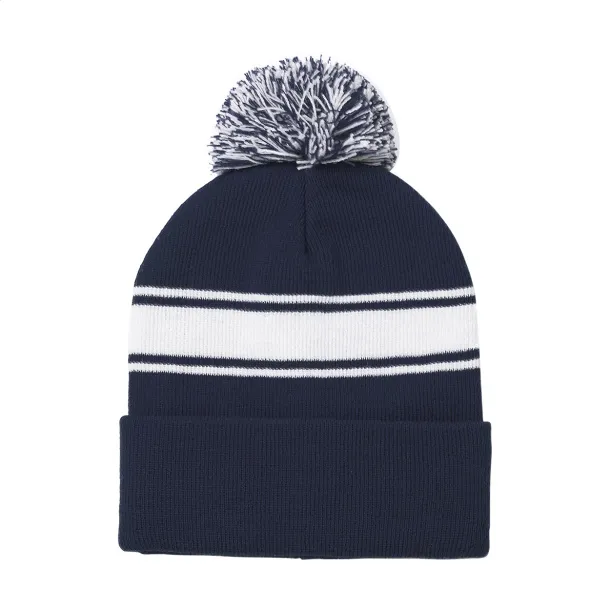 Frosty winter hat Dark blue