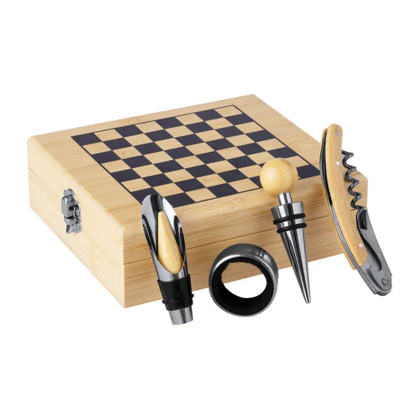 Kaspar chess wine set Natural