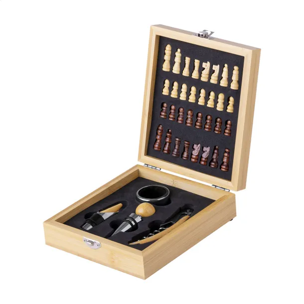 Kaspar chess wine set Natural