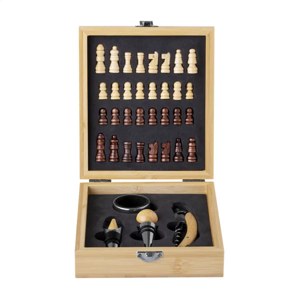 Kaspar chess wine set Natural